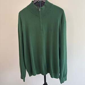 Nautica Since 1983 Men's Green 1/4 Zip Pullover Sweater-XXL